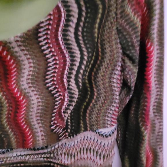 Olive red multicolor dress - Picture 4 of 7